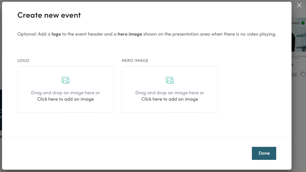 Event branding options